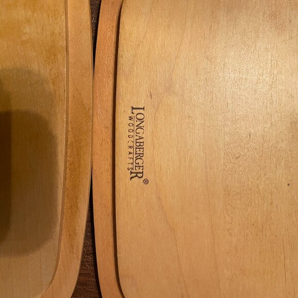 3 Longaberger Wooden Recipe Basket Lids - Picture 3 of 3